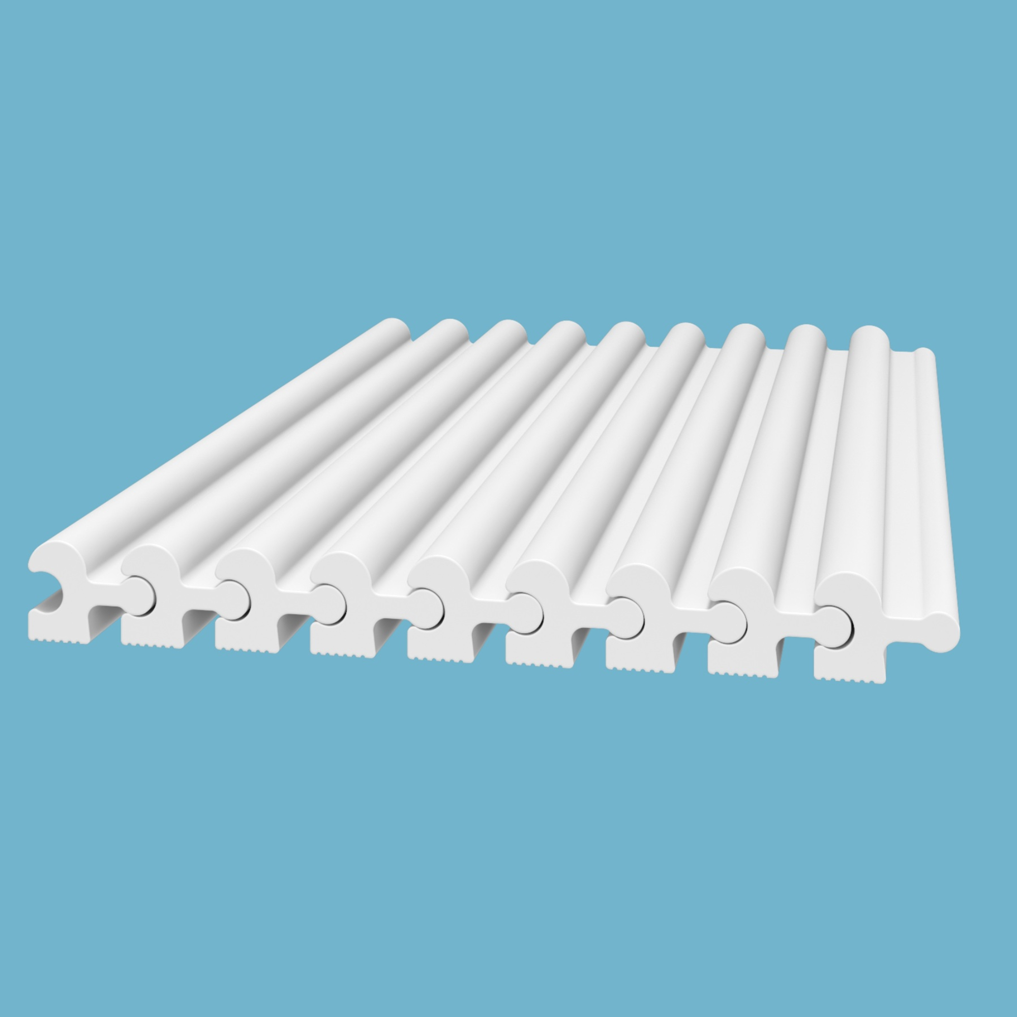 Стеновая панель под покраску Cosca Decor RX007 наборная 2800×30×23 Стеновая панель под покраску Cosca Decor RX007 наборная 2800×30×23