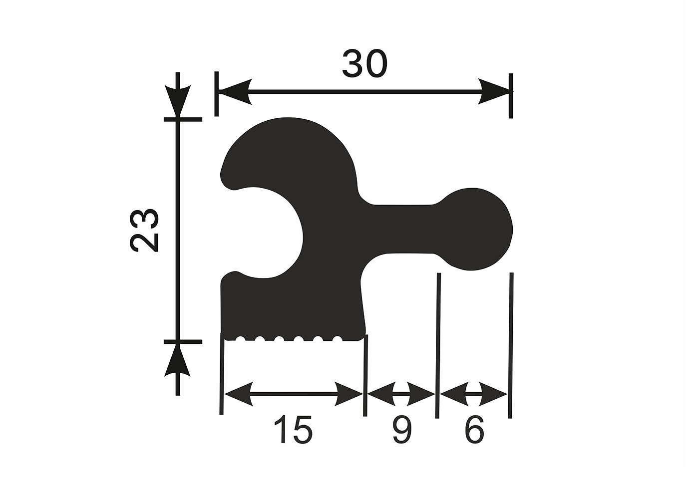 Стеновая панель под покраску Cosca Decor RX007 наборная 2800×30×23 Стеновая панель под покраску Cosca Decor RX007 наборная 2800×30×23