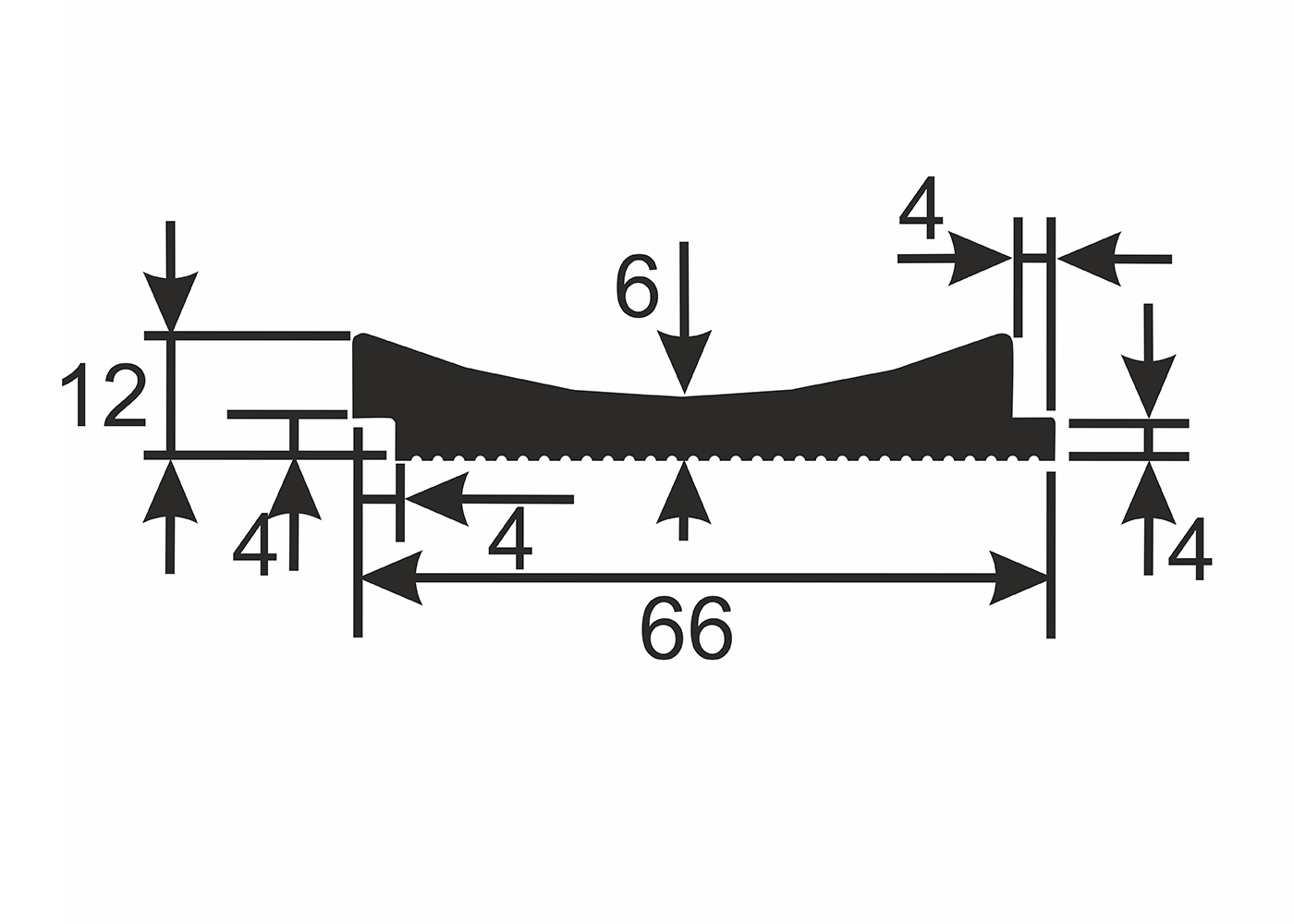 Стеновая панель под покраску Cosca Decor RX006 наборная 2800×62×12 Стеновая панель под покраску Cosca Decor RX006 наборная 2800×62×12