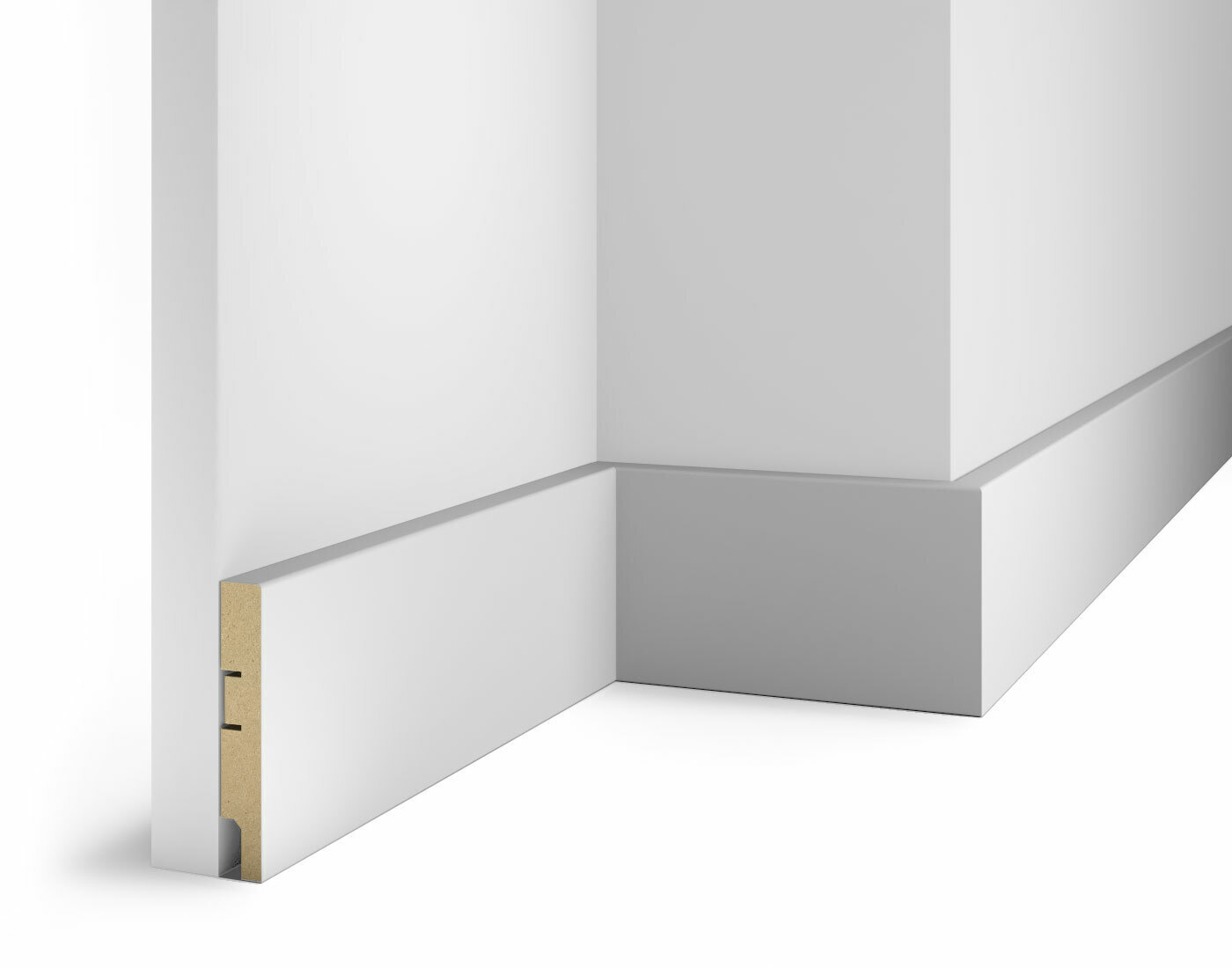 Плинтус МДФ под покраску Cosca Decor AP75 2400×100×16 Плинтус МДФ под покраску Cosca Decor AP75 2400×100×16