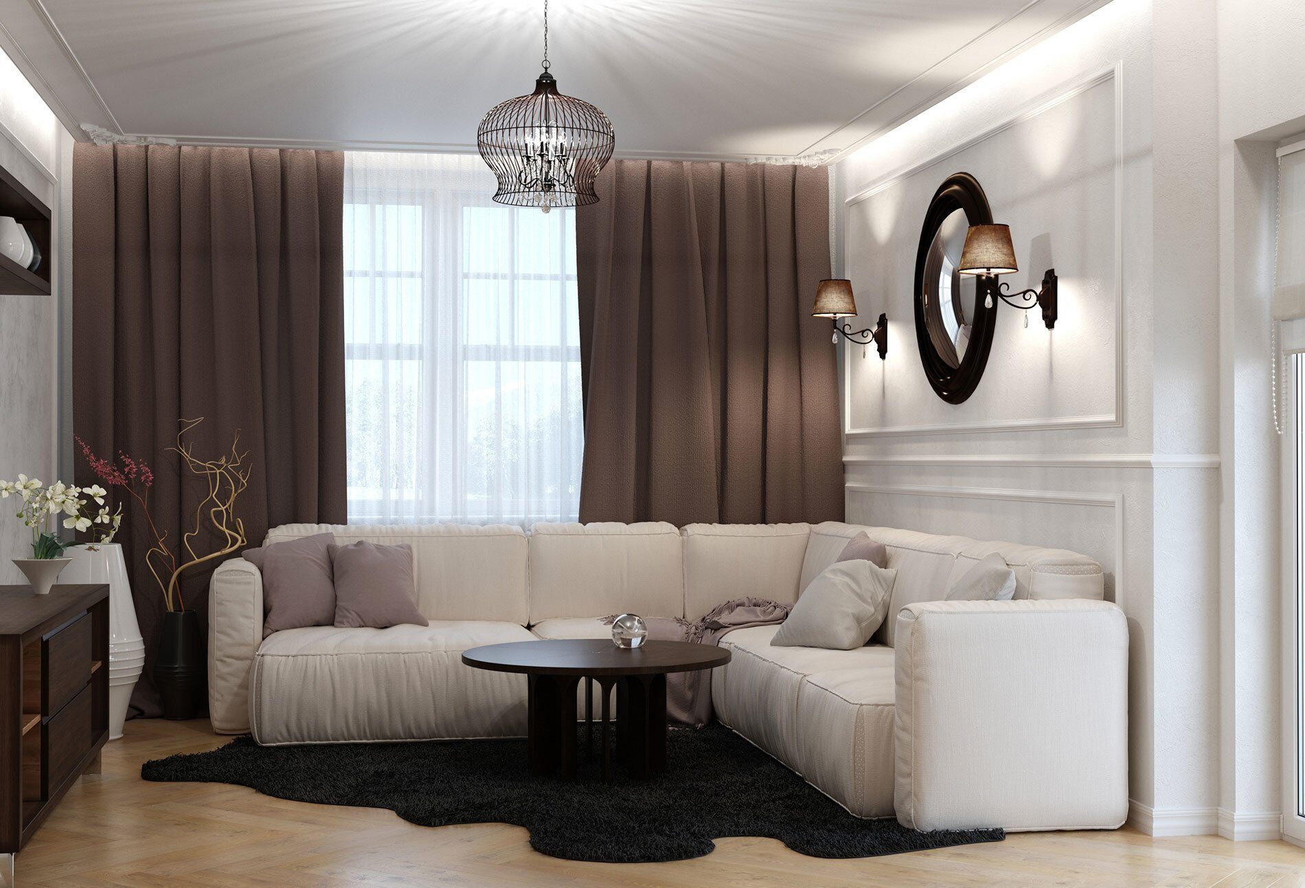 Плинтус под покраску Cosca Decor Экополимер PX015 2000×80×11 фото в интерьере