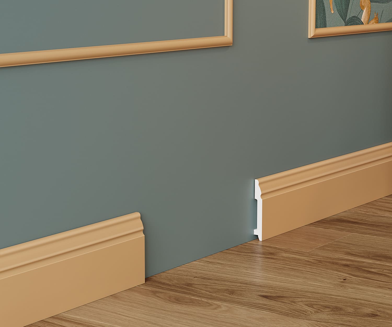 Плинтус под покраску Cosca Decor Экополимер PX027 2000×99×15 фото в интерьере Плинтус под покраску Cosca Decor Экополимер PX027 2000×99×15 фото в интерьере