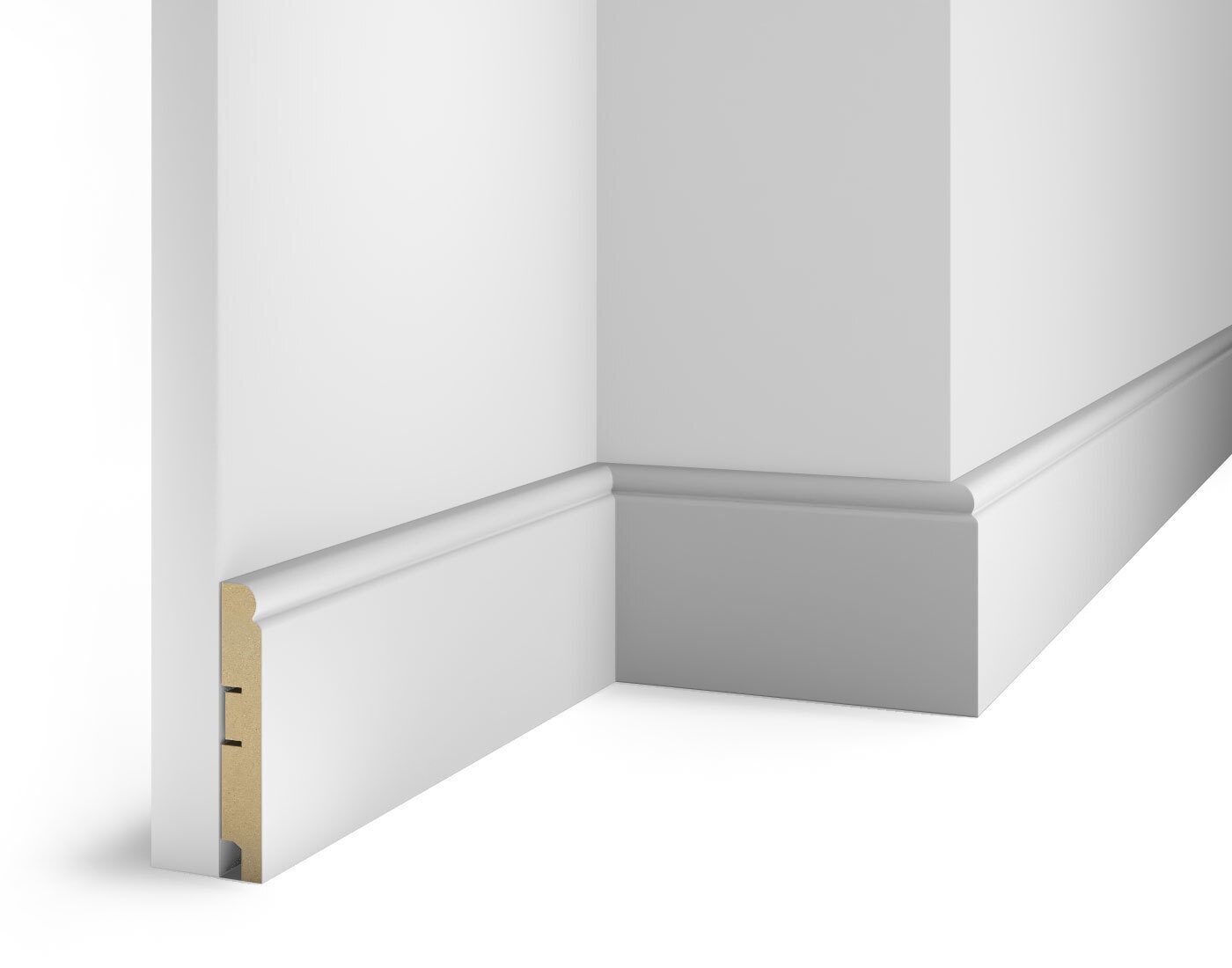 Плинтус МДФ под покраску Cosca Decor AP76 2400×100×16 Плинтус МДФ под покраску Cosca Decor AP76 2400×100×16