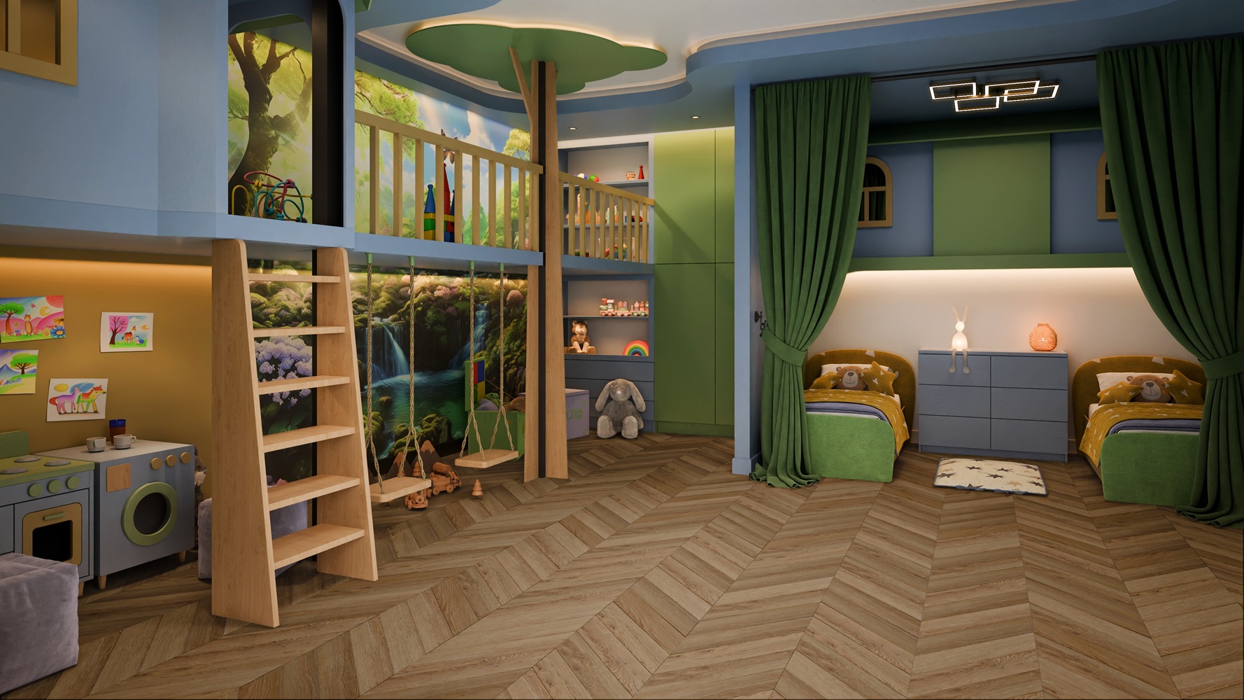 Кварцвиниловая плитка Damy Floor клеевая Chevron LVT Лувр DF04-Ch-LVT французская елка 600×127×2,5 фото в интерьере
