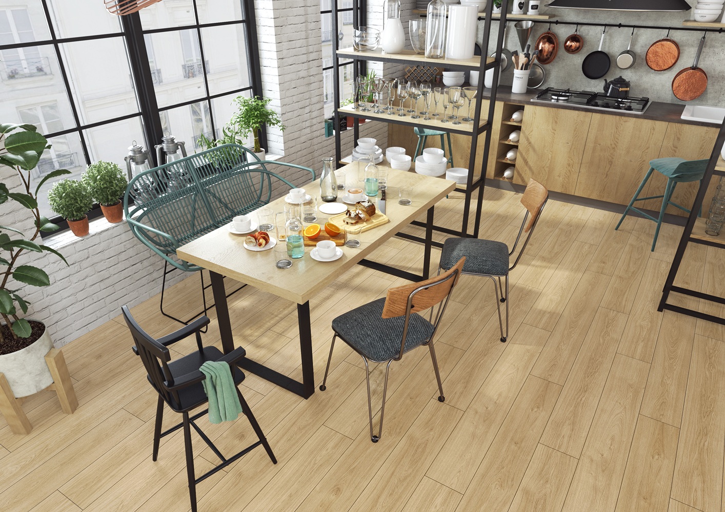 Ламинат Kronopol Platinium Enigma Дуб Роза Rose Oak D4531 1380×244×8 фото в интерьере