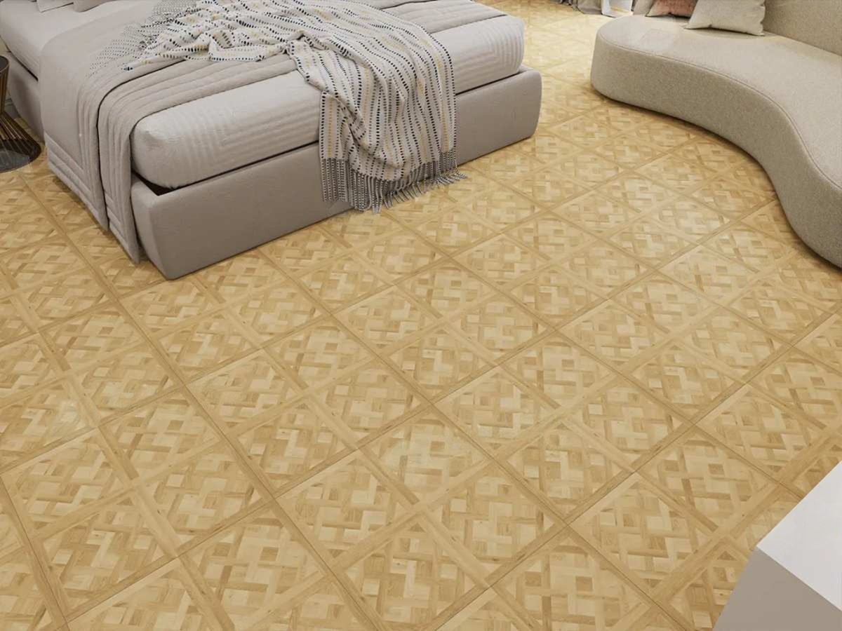 Кварцвиниловый SPC ламинат Alpine Floor Parquet Sirocco Версаль ECO 25-1 595×595×6 фото в интерьере