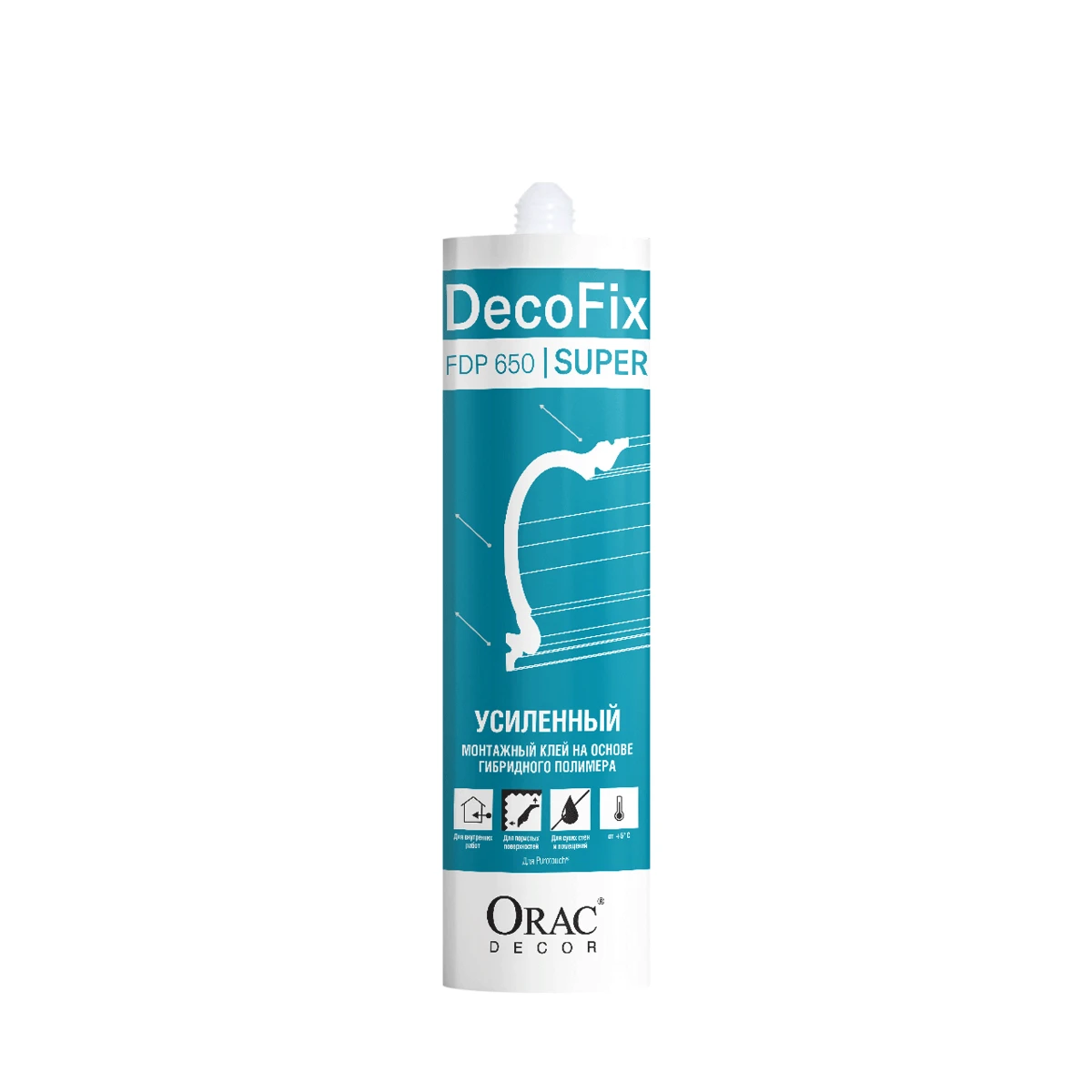 Клей монтажный Orac DecoFix Super FDP650 полимерный 310 мл