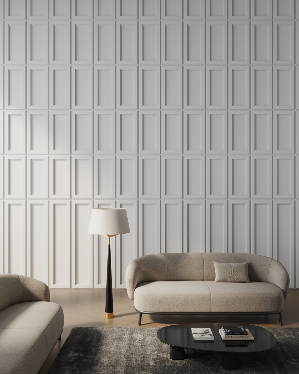 Молдинг под покраску Ultrawood BO 8010 i 2000×80×10 фото в интерьере