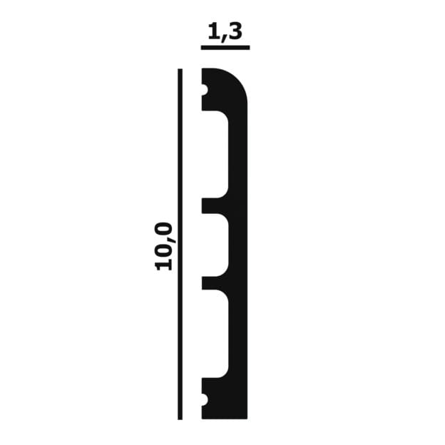 Плинтус под покраску Перфект Плюс P69 2000×100×13 Плинтус под покраску Перфект Плюс P69 2000×100×13