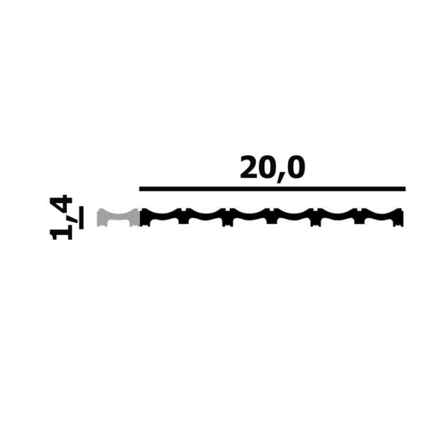 Стеновая панель под покраску Перфект Плюс P121 3000×200×14