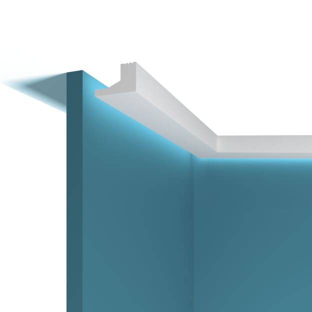 Молдинг под покраску Перфект Плюс P87 с подсветкой 2000×40×25 Молдинг под покраску Перфект Плюс P87 с подсветкой 2000×40×25