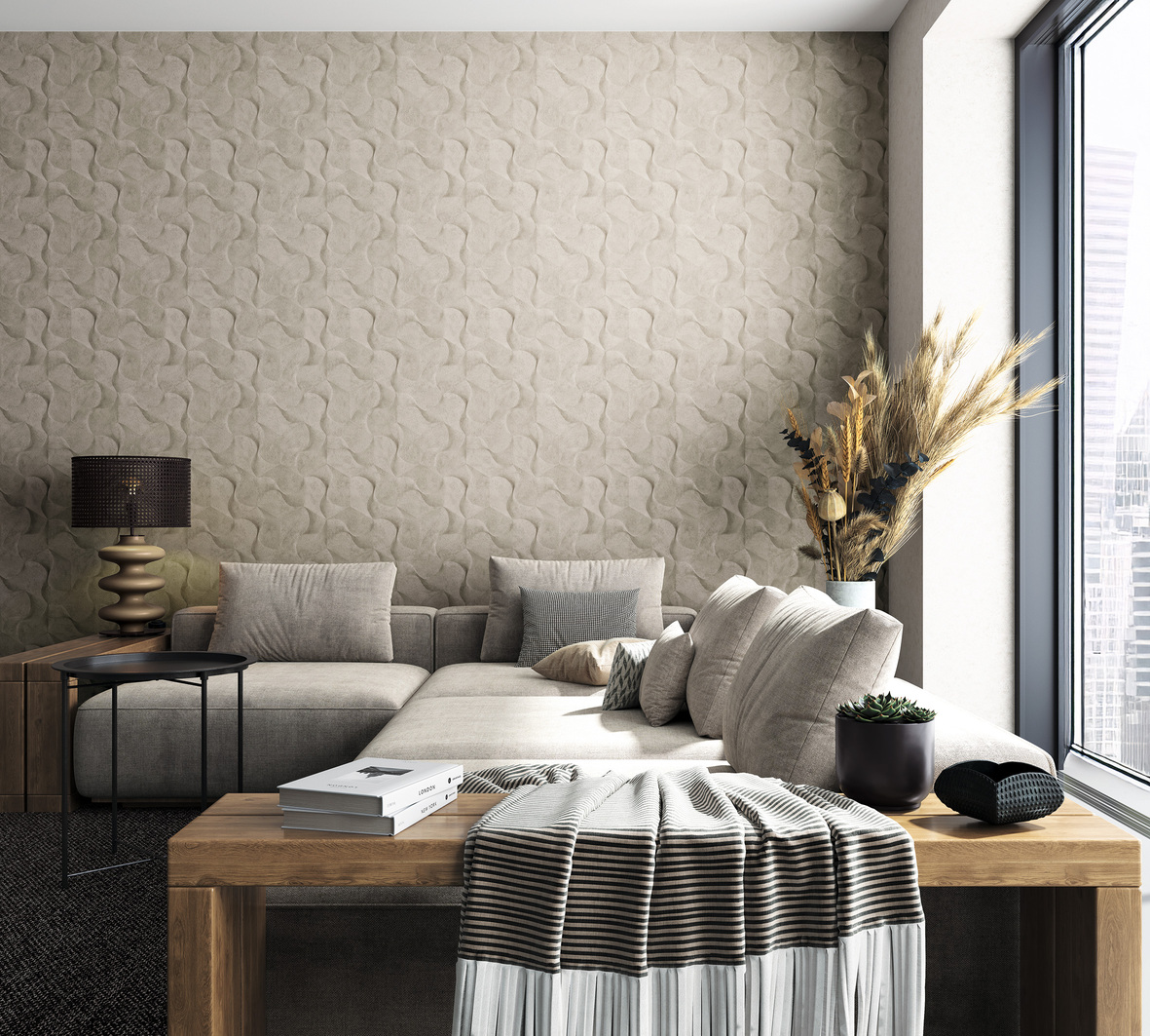 Обои Marburg Loft Essence 36291 10,05×1,06 фото в интерьере