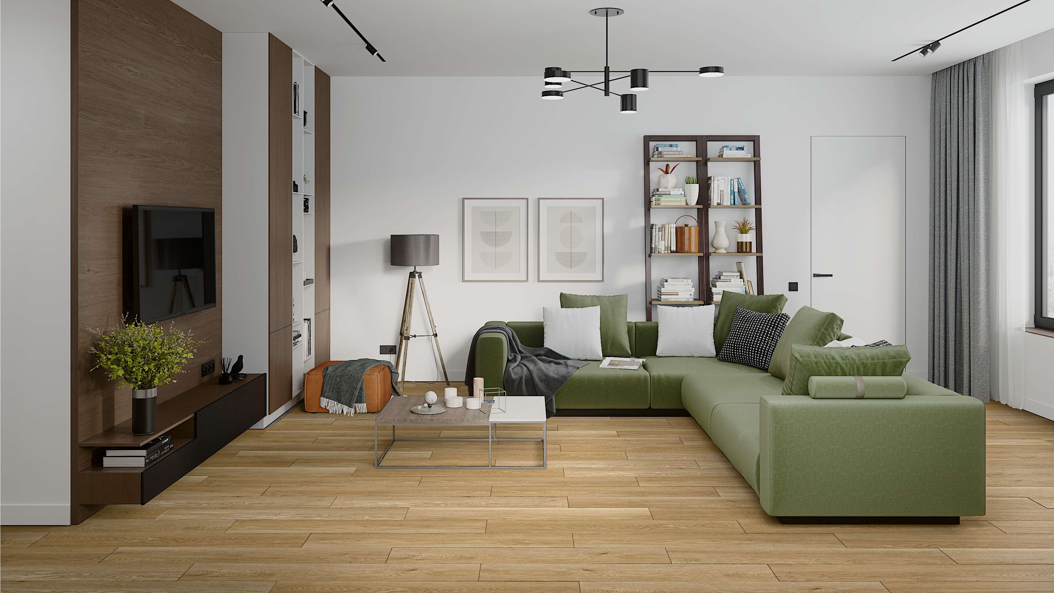 Кварцвиниловый SPC ламинат Damy Floor Family Дуб Медовый DF03-F 1220×180×4 фото в интерьере