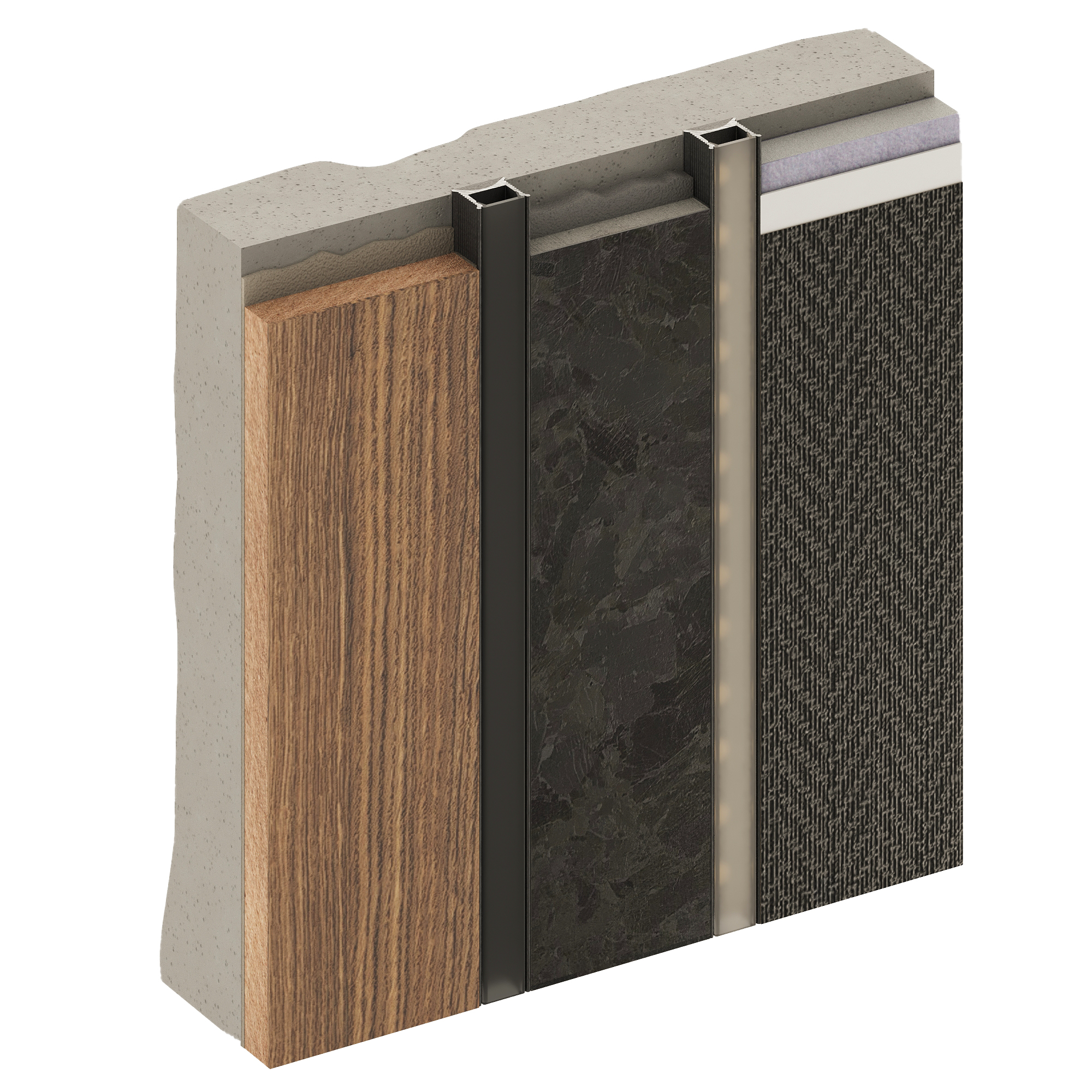 Профиль алюминиевый теневой разделительный Decaro D007A Black черный 3000×12,5×15 Профиль алюминиевый теневой разделительный Decaro D007A Black черный 3000×12,5×15