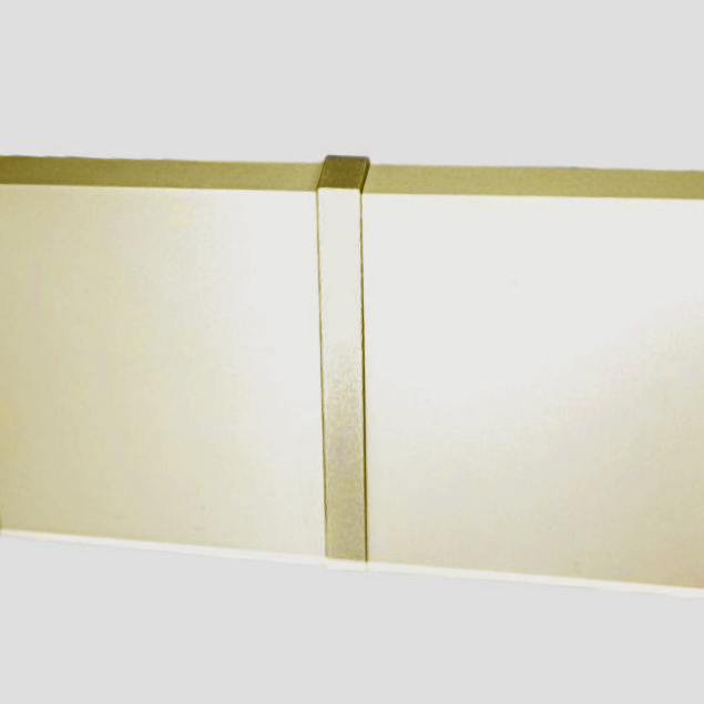 Соединитель алюминиевый для плинтуса Modern Decor матовое золото 100 мм