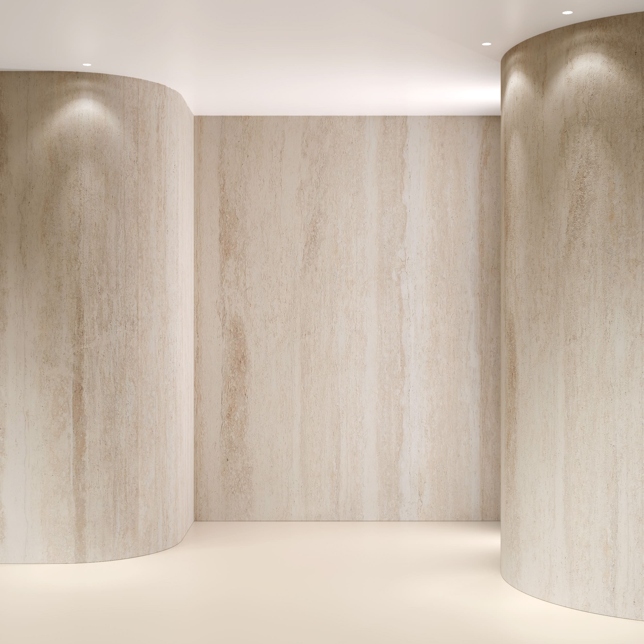 Гибкий камень Decaro Flex Stone Травертин Travertine Tivoli D1010 3000×1200×4 фото в интерьере