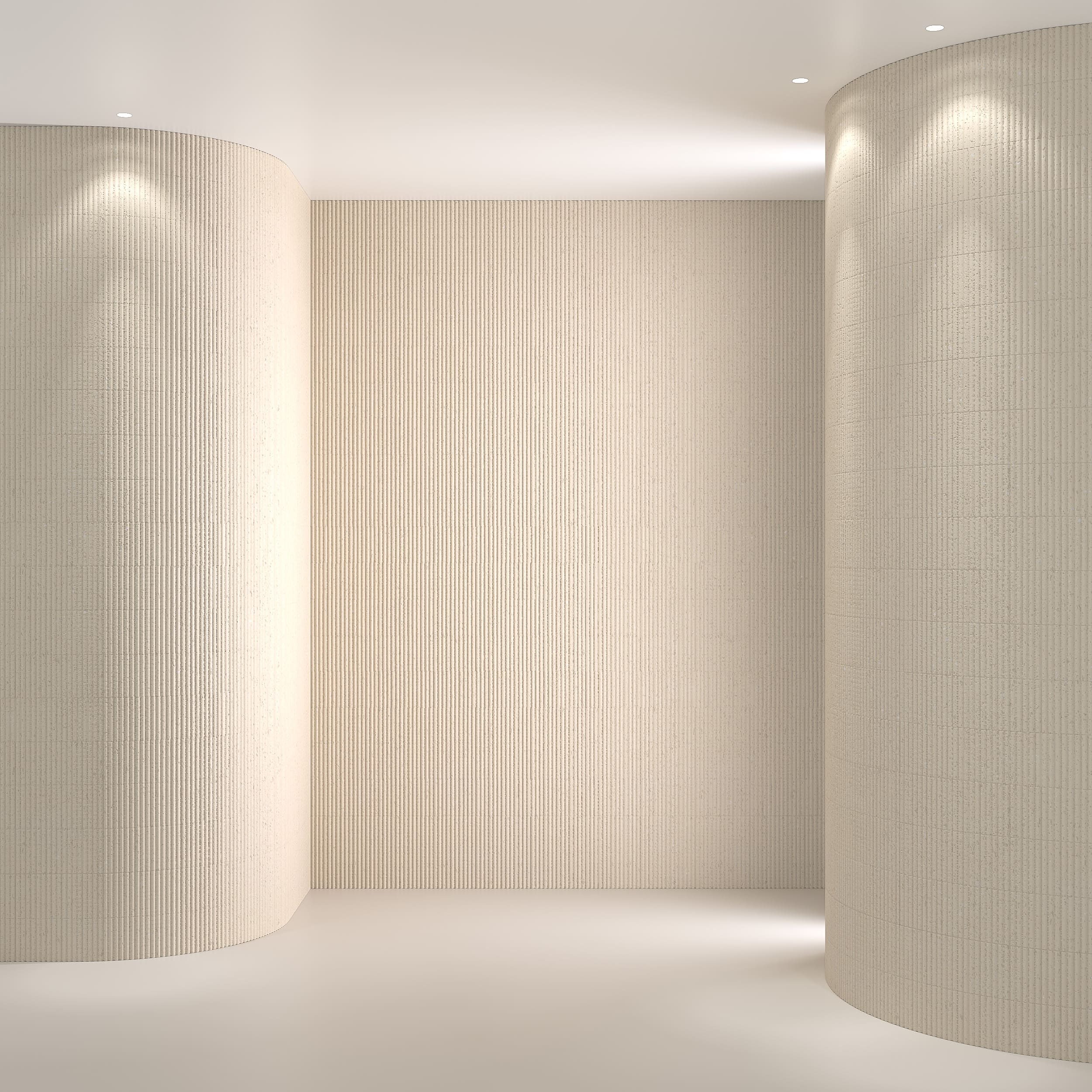 Гибкий камень Decaro Flex Stone Рифленый Чеппо Bricks Ceppo Ivory D1016 3000×1200×6-7 фото в интерьере