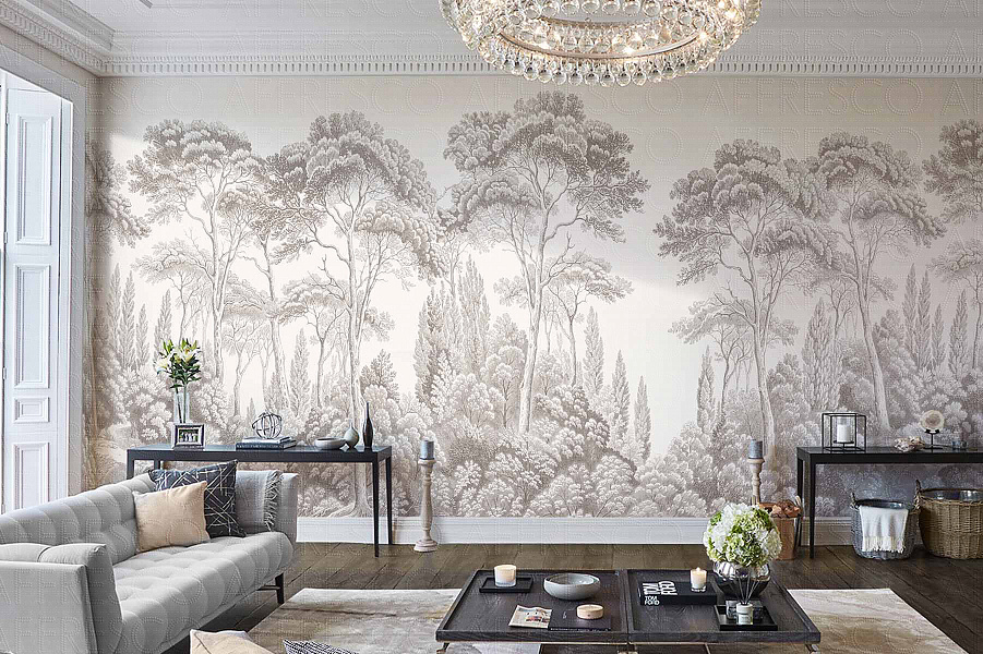 Панно Affresco Wallpaper Part 3 AF2329-COL3 1×1,33 фото в интерьере