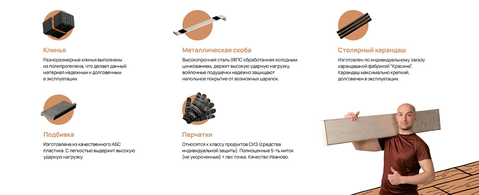 Набор Vinilam Сеньор Ламинат для укладки ламината