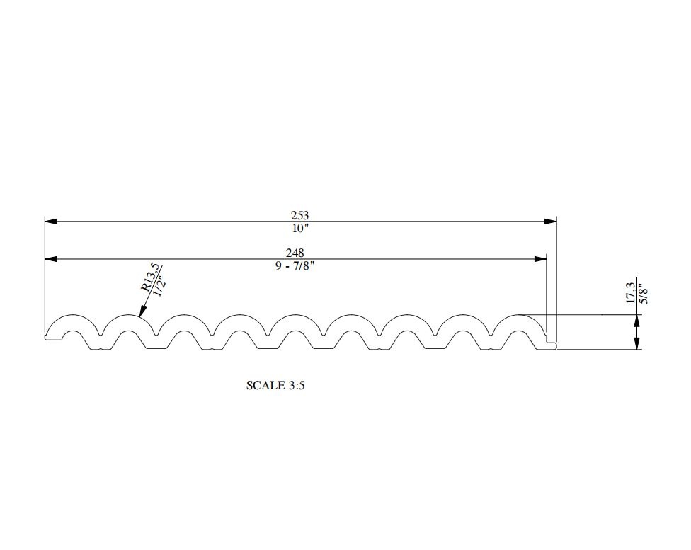 Стеновая панель под покраску Orac Decor Flute XL WX218 2000×253×17,3