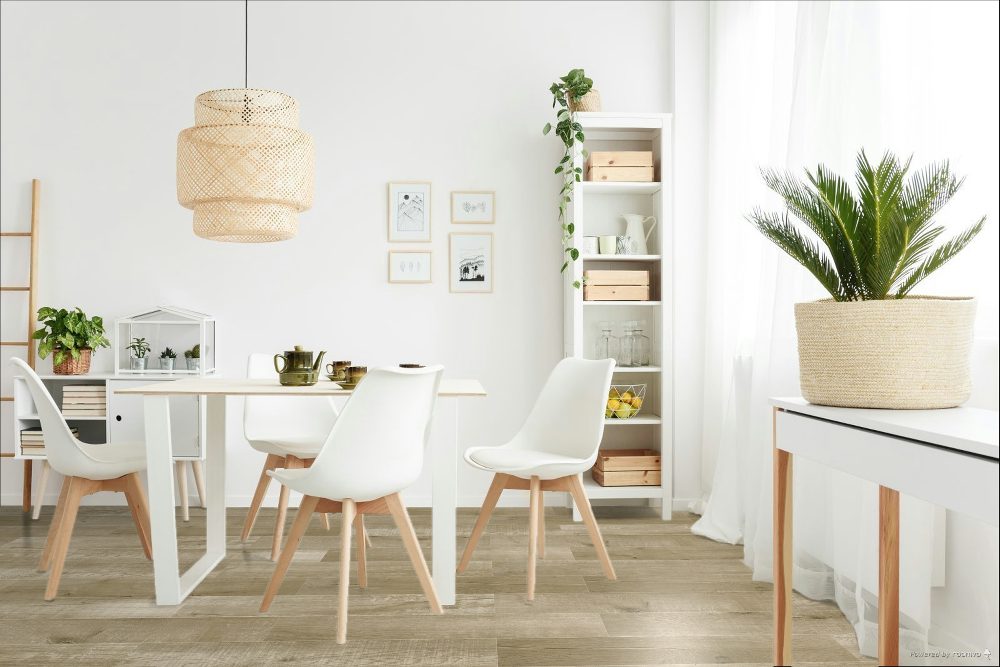 Кварцвиниловая плитка Fargo клеевая Comfort LVT Дуб Марракеш 20-81996-10 1227×152×2,5 фото в интерьере