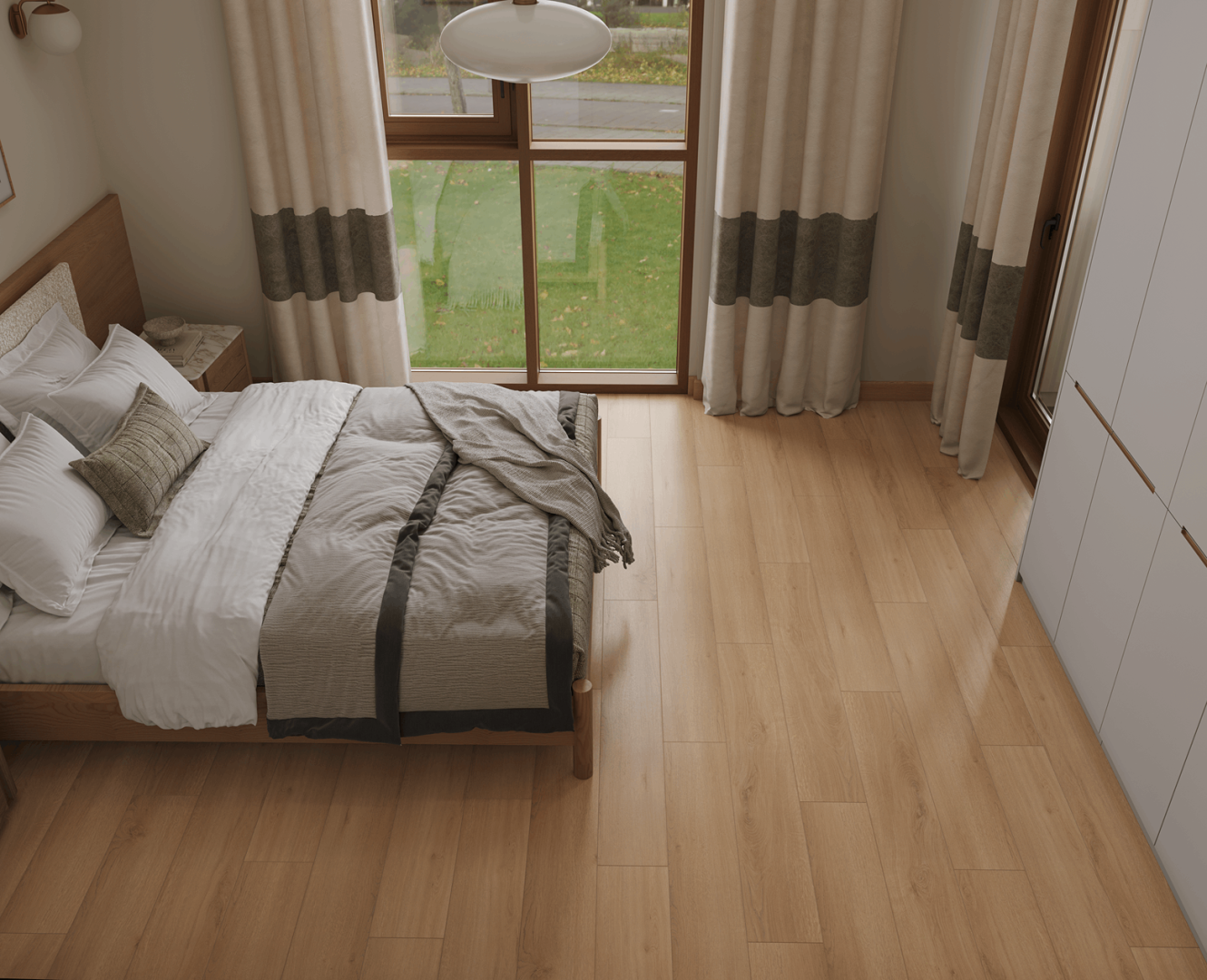 Ламинат Alpine Floor Aura Дуб Виченца LF100-24 1218×198×8 фото в интерьере