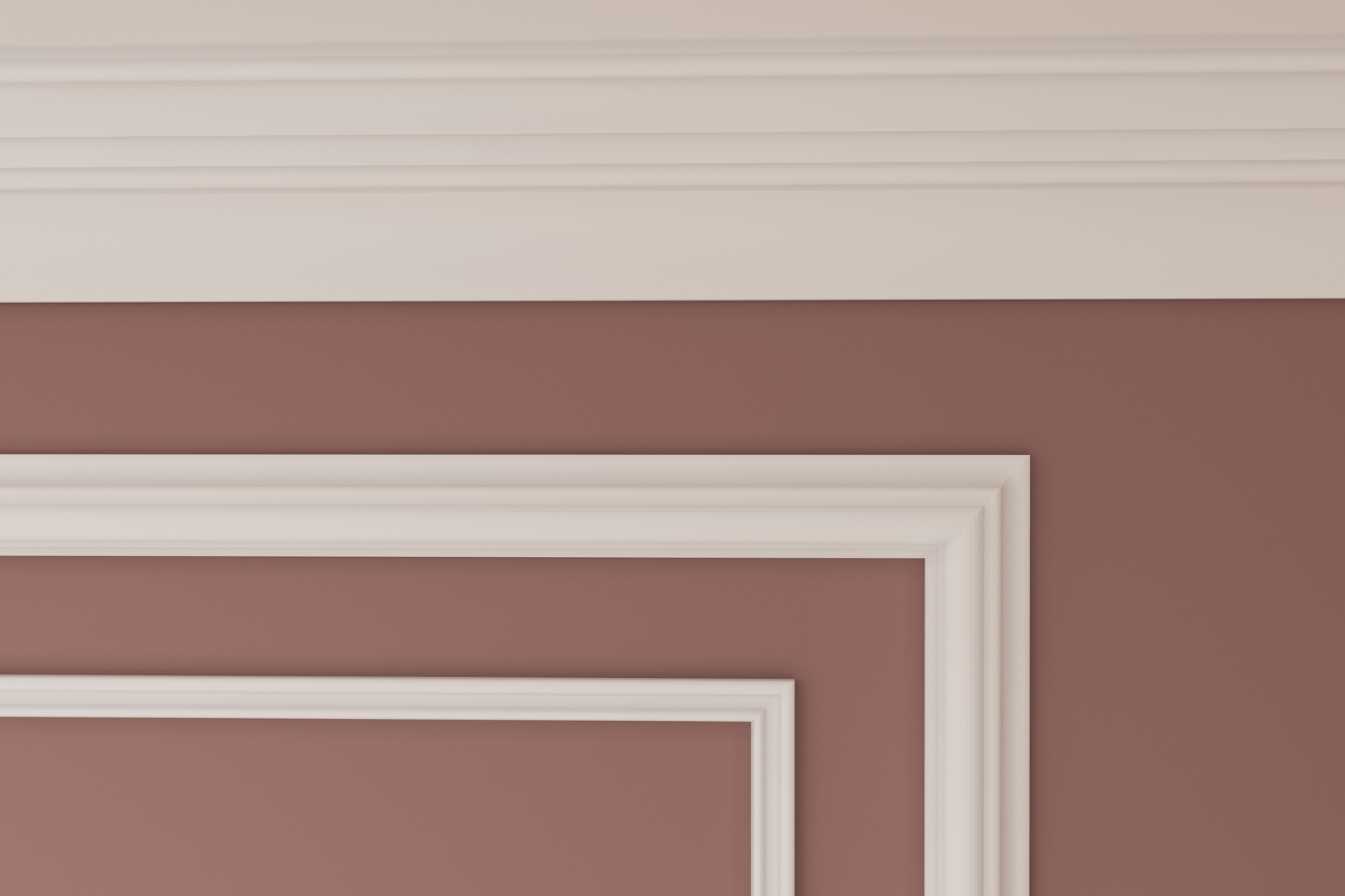 Потолочный плинтус под покраску Cosca Decor KX013 2000×75×95 фото в интерьере