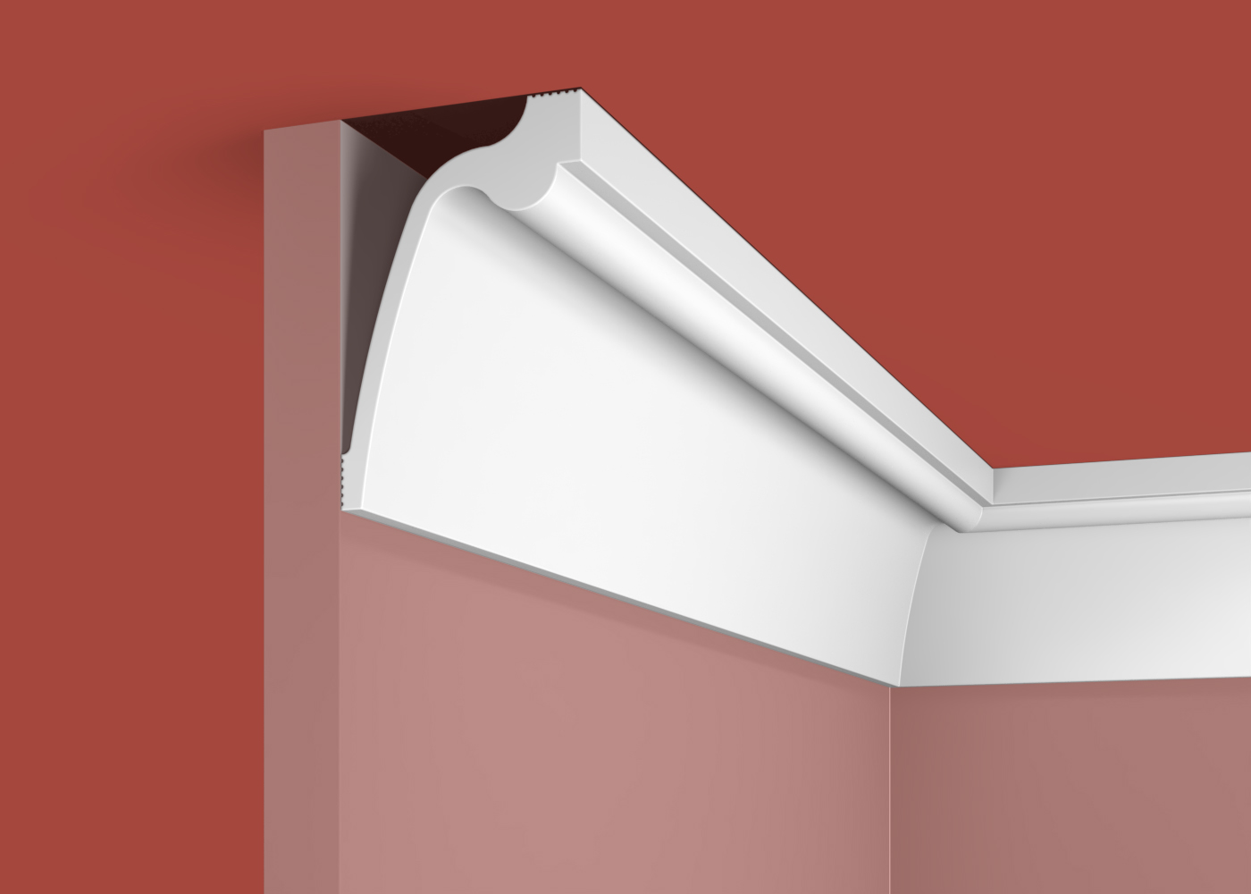 Потолочный плинтус под покраску Cosca Decor KX066 2000×60×90