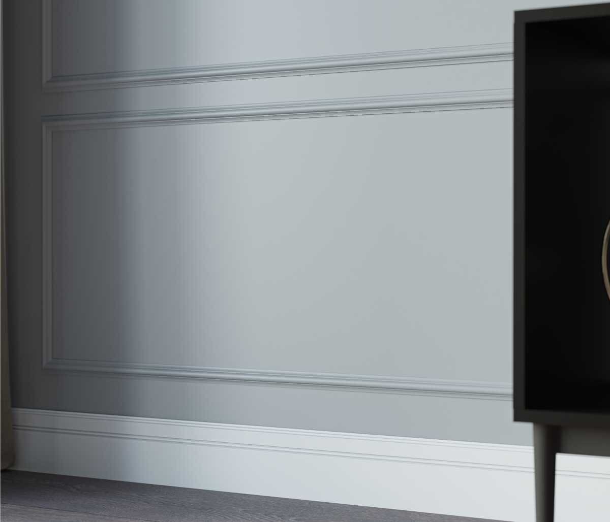 Плинтус под покраску Cosca Decor Экополимер PX005 2000×108×12 фото в интерьере