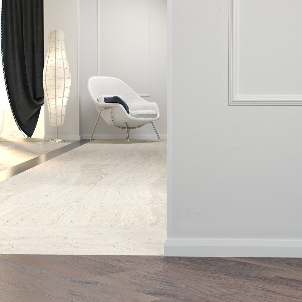 Плинтус под покраску Cosca Decor Экополимер PX008 2000×70×15 фото в интерьере
