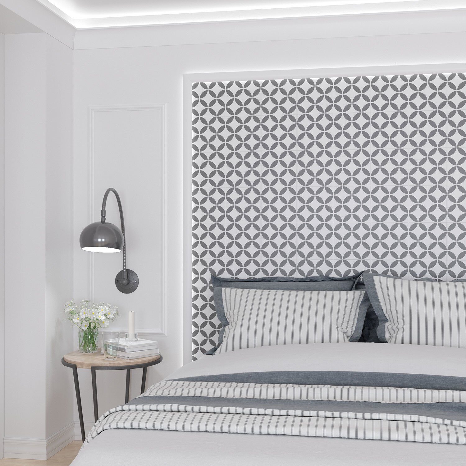 Молдинг под покраску Cosca Decor MX002 2000×40×17 фото в интерьере