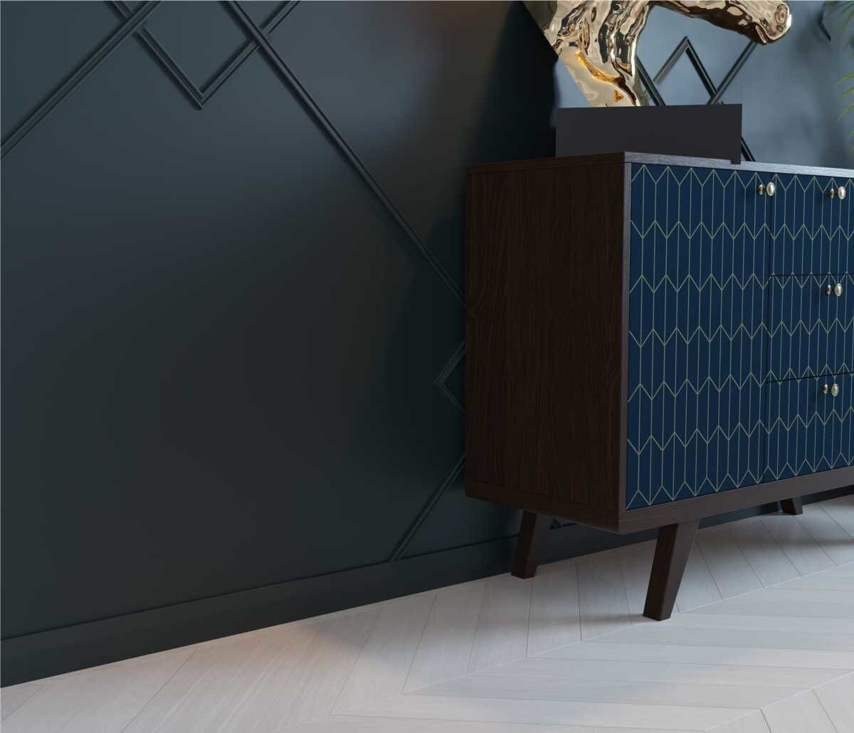 Молдинг под покраску Cosca Decor MX003 2000×19×8 фото в интерьере