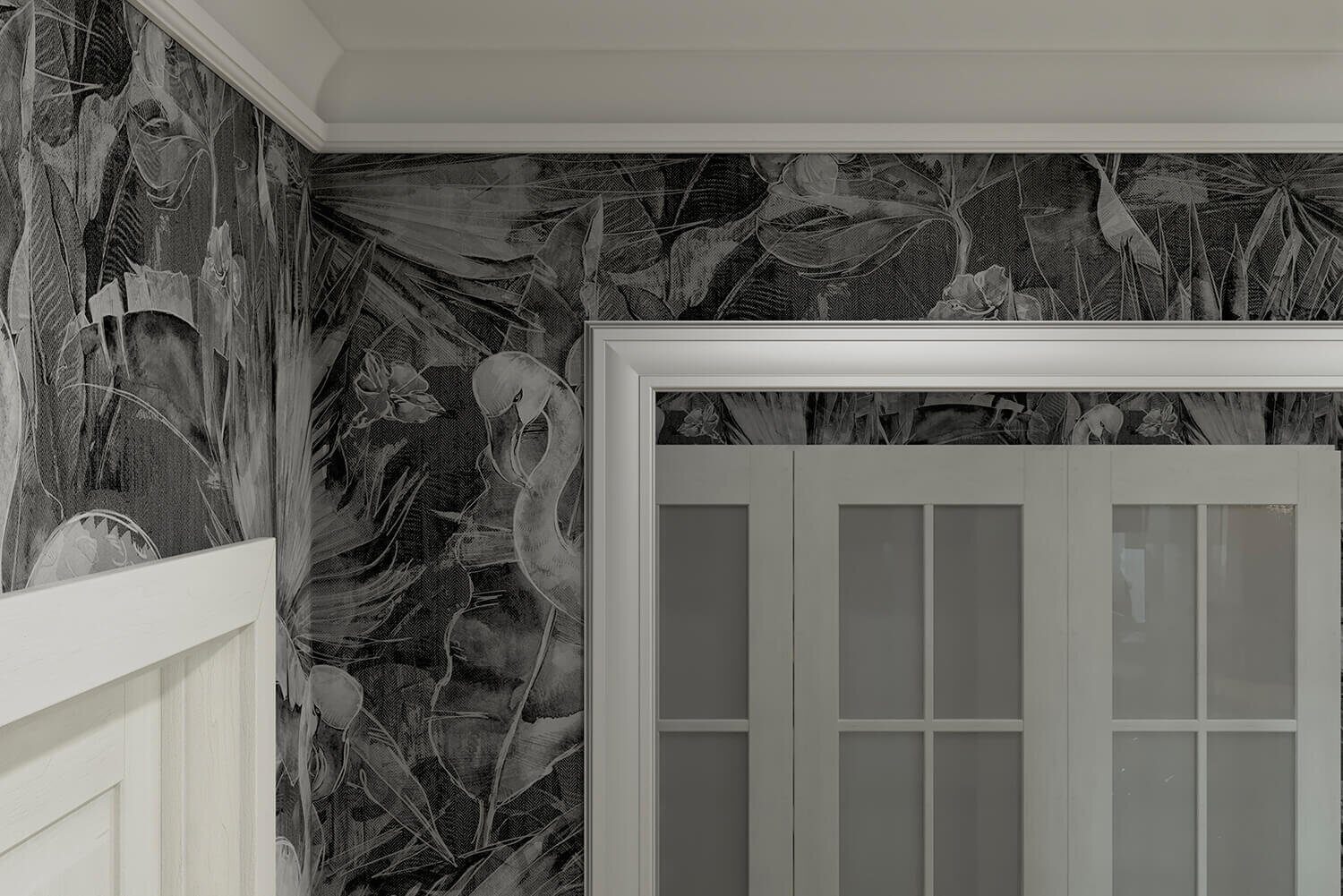 Молдинг под покраску Cosca Decor MX004 2000×29×16 фото в интерьере
