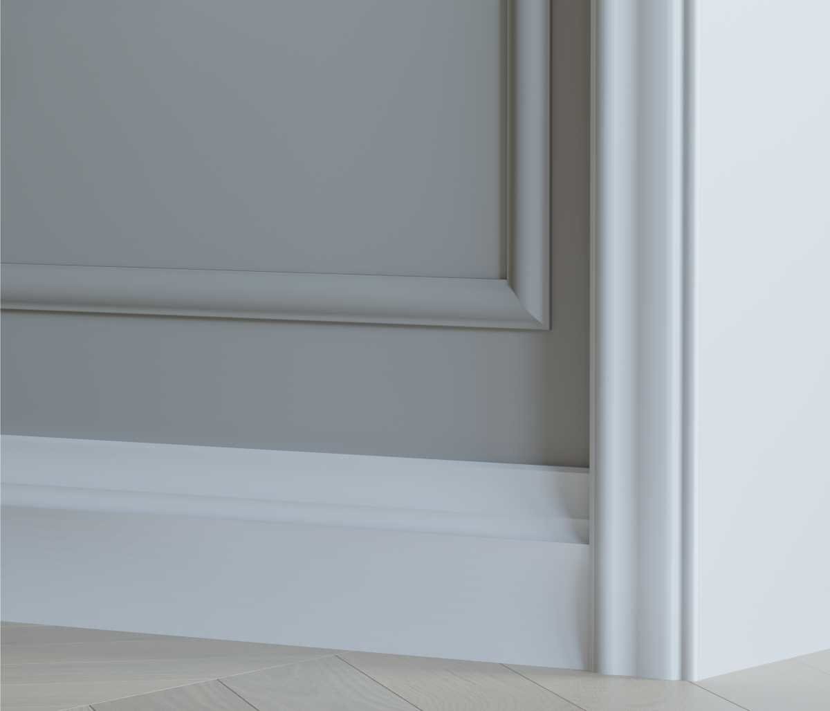 Молдинг под покраску Cosca Decor MX017 2000×30×9 фото в интерьере