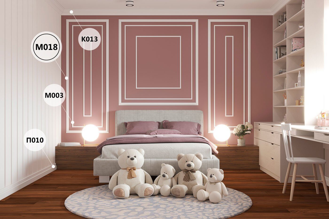 Молдинг под покраску Cosca Decor MX018 2000×45×20 фото в интерьере