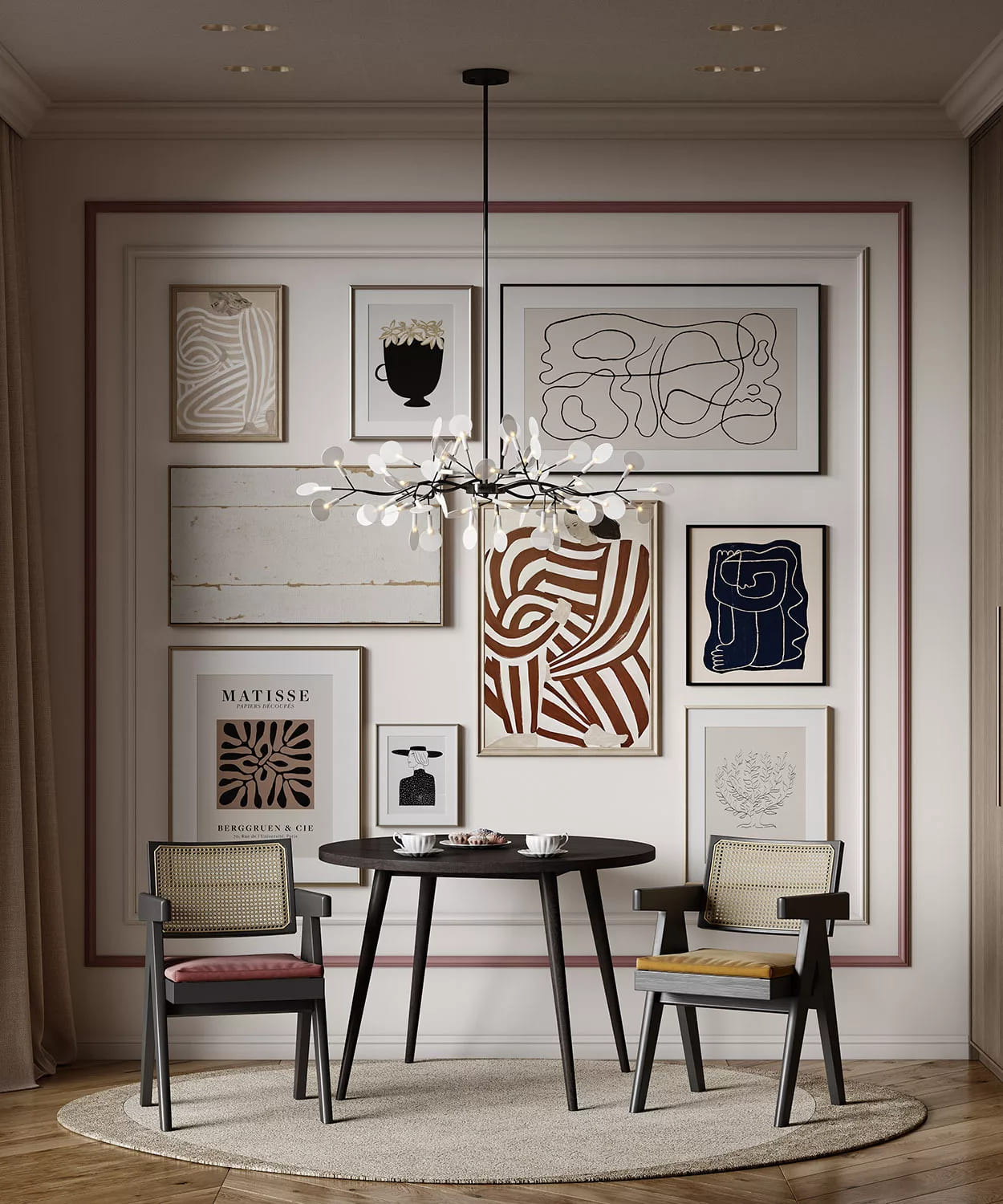 Молдинг под покраску Cosca Decor MX020 2000×37×16 фото в интерьере