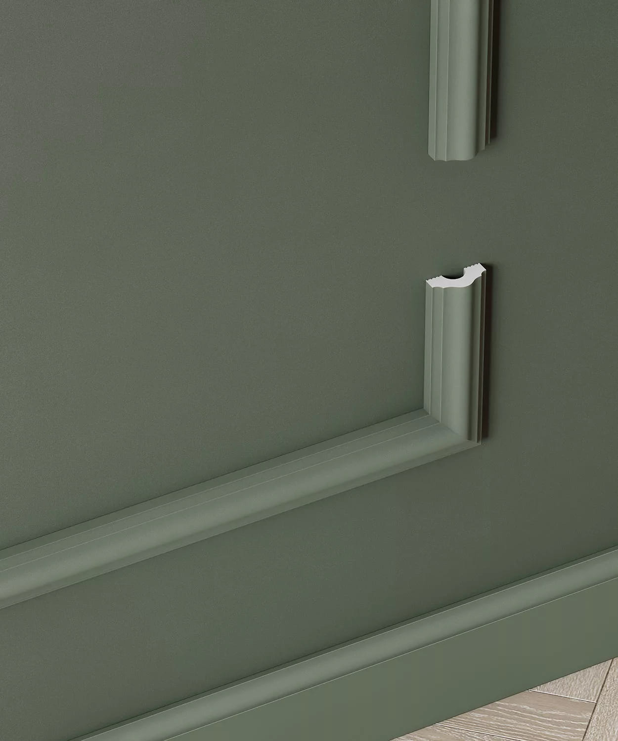 Молдинг под покраску Cosca Decor MX020 2000×37×16 фото в интерьере