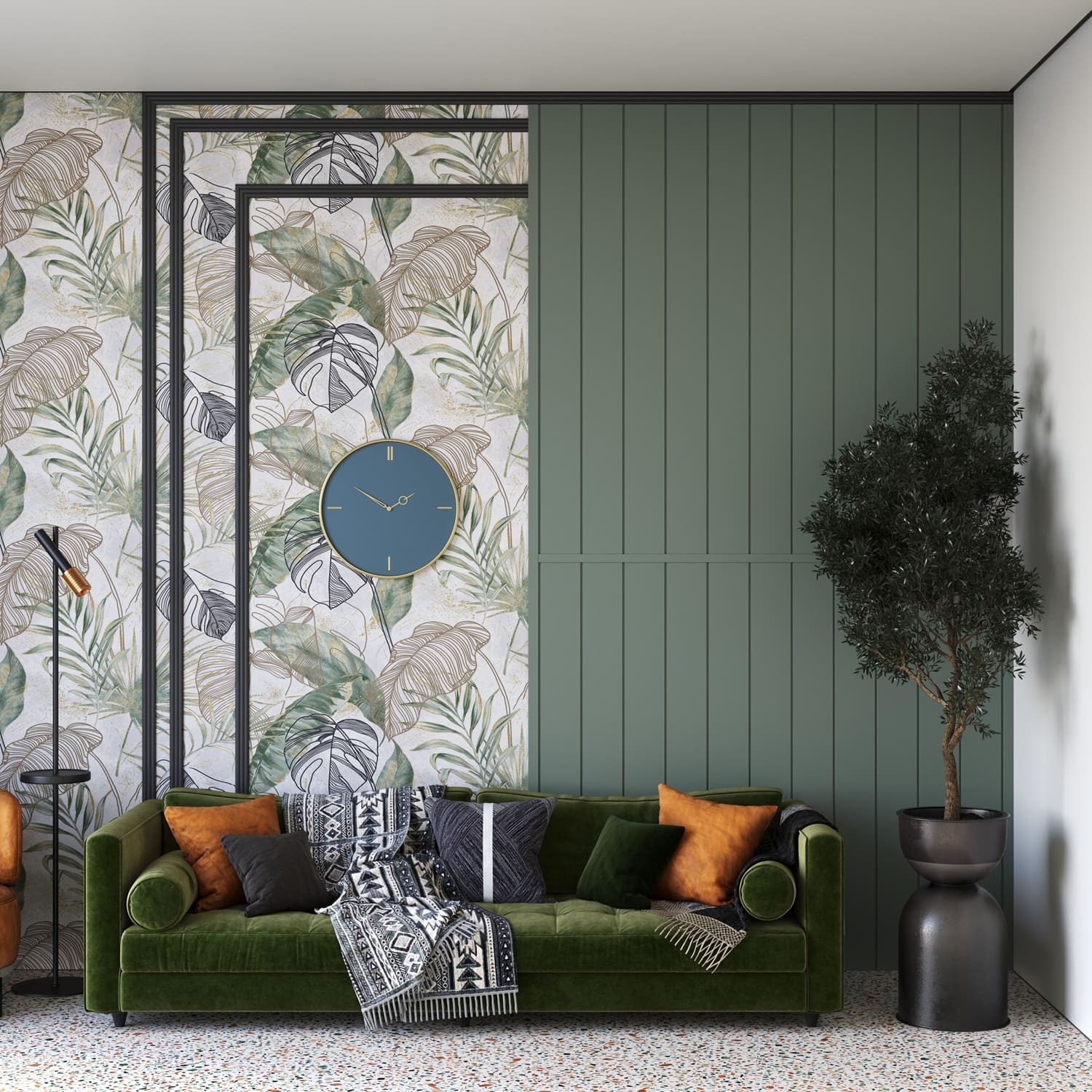 Молдинг под покраску Cosca Decor MX052 2000×49×12 фото в интерьере