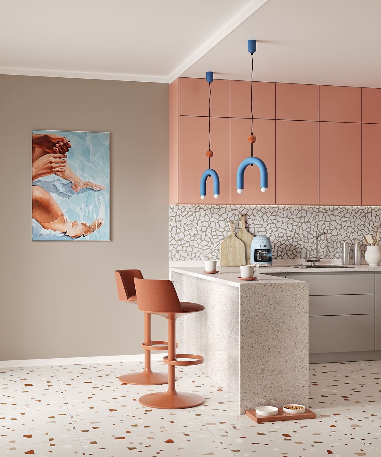 Молдинг угловой под покраску Cosca Decor AX004 2000×8×8 фото в интерьере