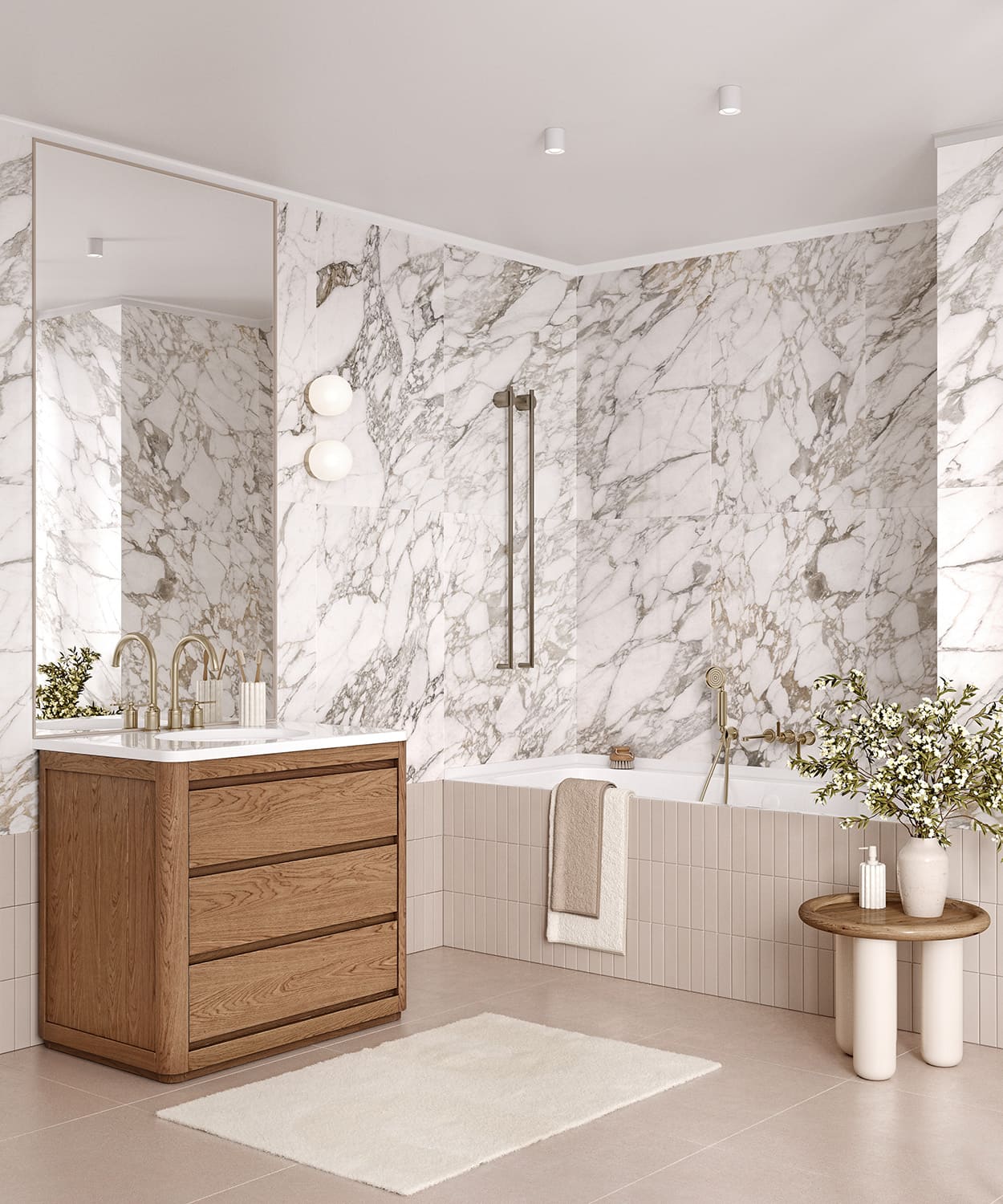 Рейка декоративная под покраску Cosca Decor RX013 2000×7×7 фото в интерьере