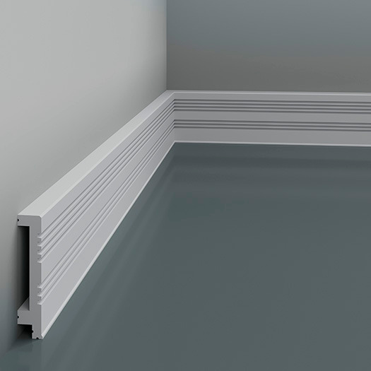 Плинтус под покраску с подсветкой Европласт 6.53.705 2000×90×18 фото в интерьере Плинтус под покраску с подсветкой Европласт 6.53.705 2000×90×18 фото в интерьере