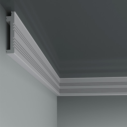 Плинтус под покраску с подсветкой Европласт 6.53.705 2000×90×18 фото в интерьере Плинтус под покраску с подсветкой Европласт 6.53.705 2000×90×18 фото в интерьере