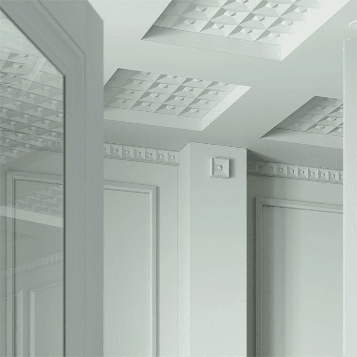 Стеновая панель под покраску Европласт 1.59.817 500×500×20 фото в интерьере Стеновая панель под покраску Европласт 1.59.817 500×500×20 фото в интерьере