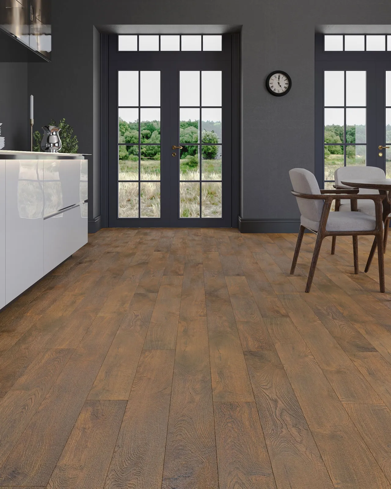 Ламинат My Step Terra Aqua Block Дуб Флоренция MS158AB 1380×157×8 фото в интерьере