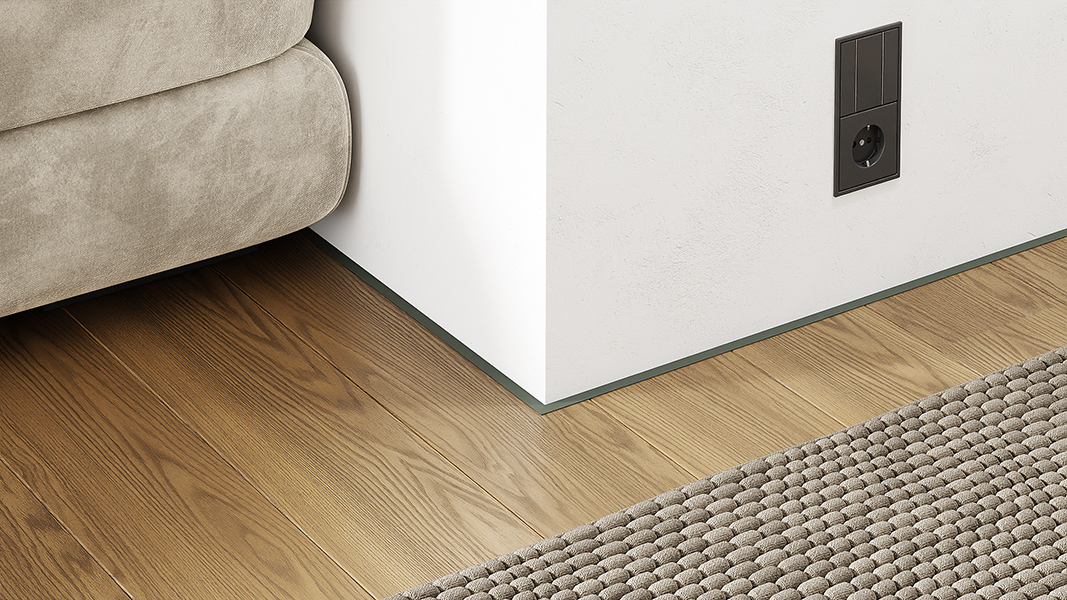 Микроплинтус алюминиевый Modern Decor RAL 7010 Брезентово-серый 66-02-78 2500×6×11