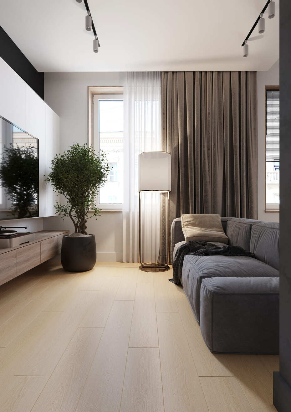 Кварцвиниловый SPC ламинат AlixFloor Natural Line Дуб Молочный Светлый ALX3032-3 1220×183×5 фото в интерьере