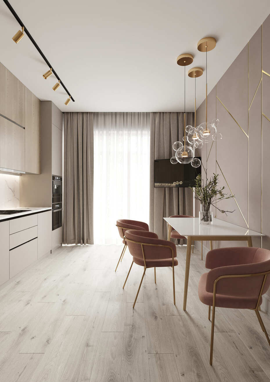 Кварцвиниловый SPC ламинат AlixFloor City Line Дуб Каменно-серый ALX1550-5 1220×183×5 фото в интерьере