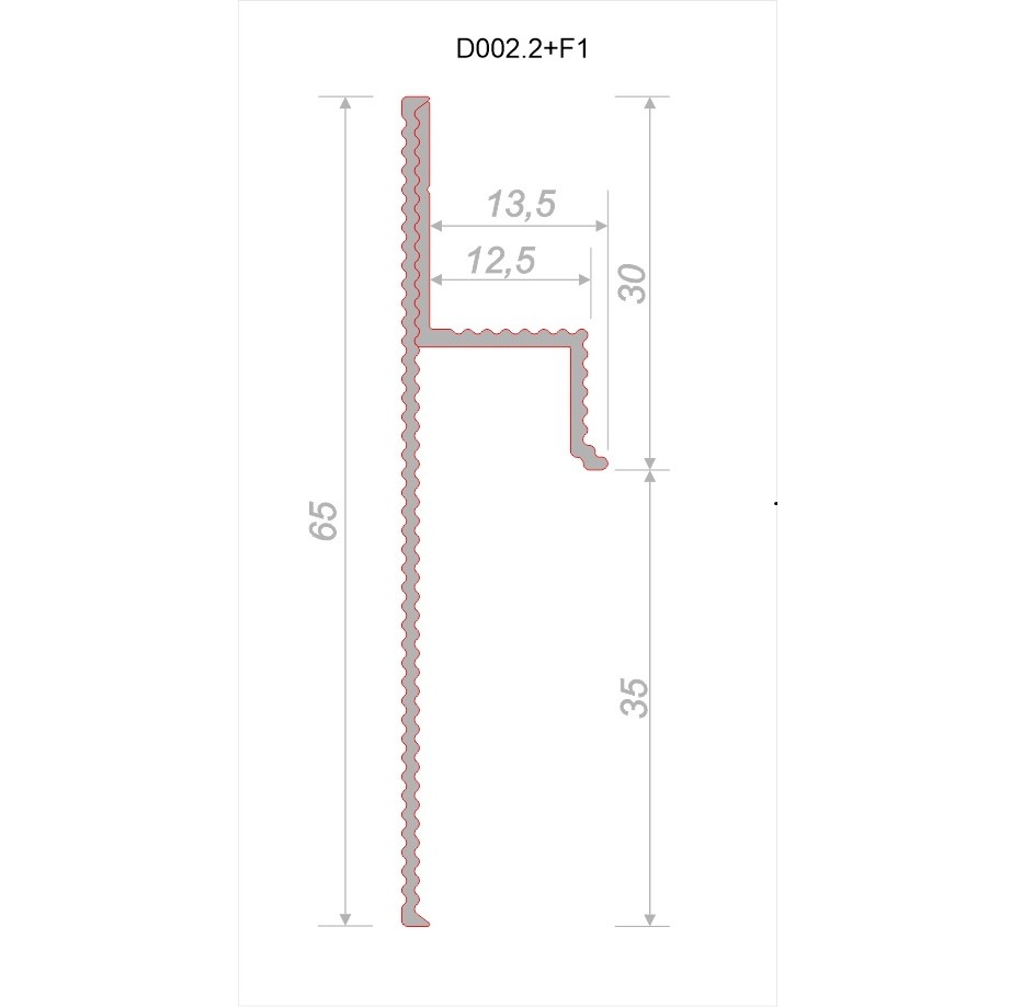 Плинтус алюминиевый теневой с подсветкой Decaro Regulated Черный D002.2A Black/F1A Black 2000×65×13,5 Плинтус алюминиевый теневой с подсветкой Decaro Regulated Черный D002.2A Black/F1A Black 2000×65×13,5