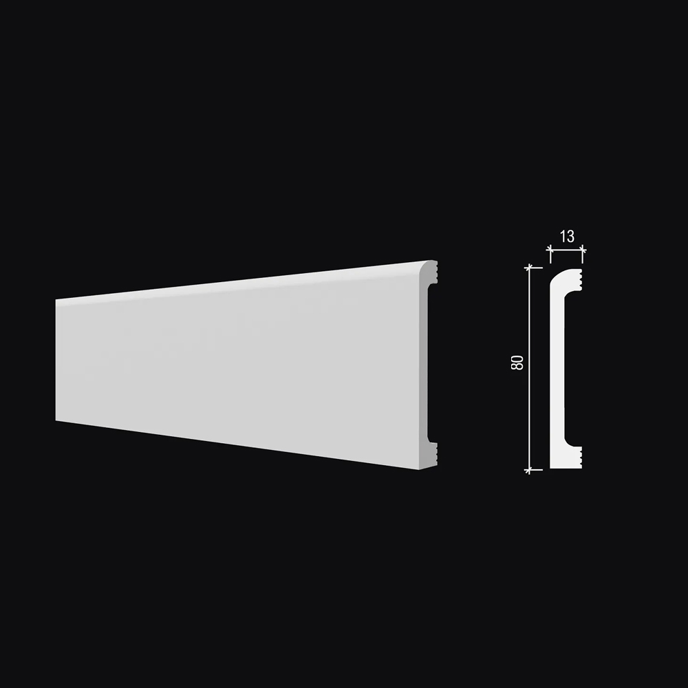 Плинтус под покраску гибкий Decor-Dizayn DD706-E 2000×80×13