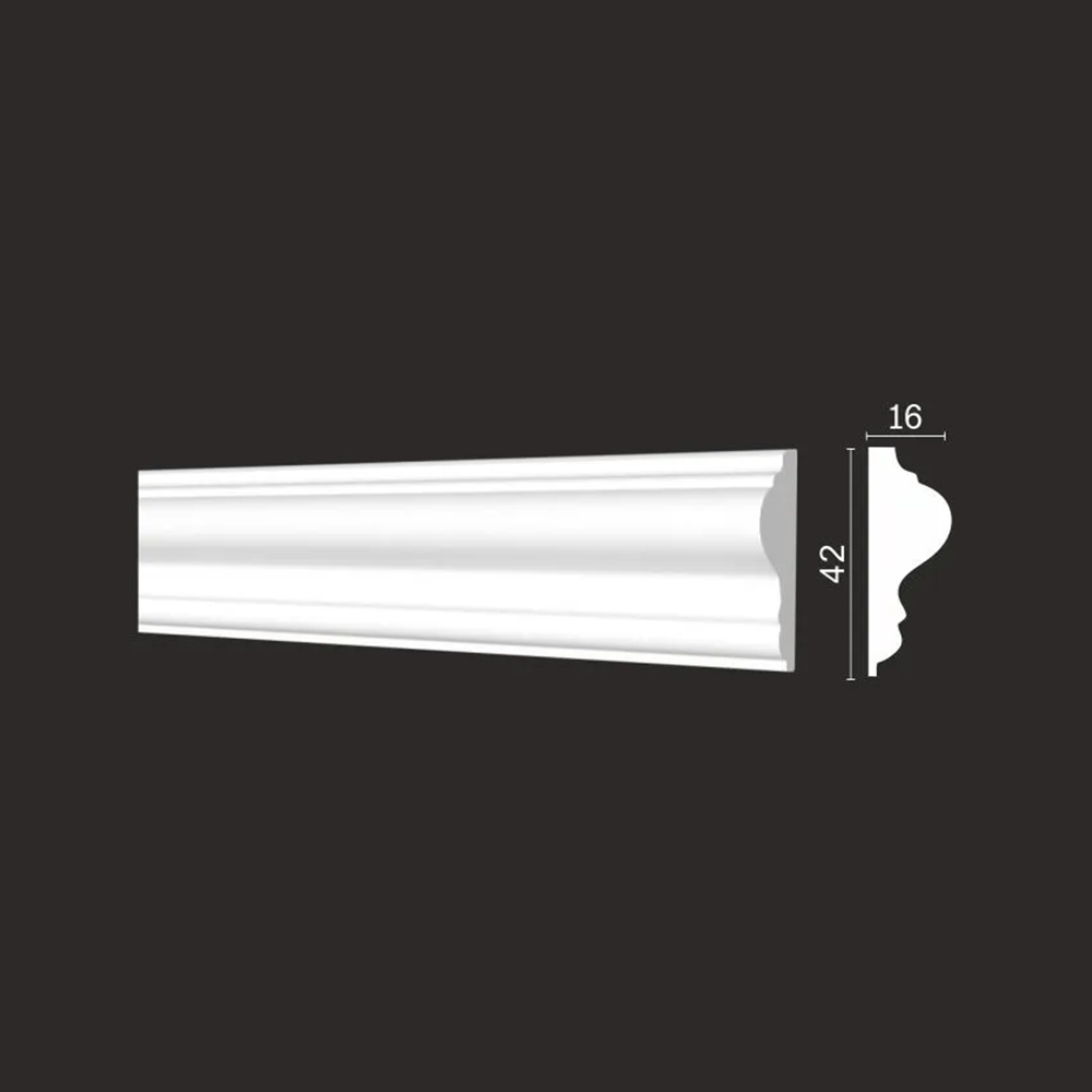 Молдинг под покраску гибкий Decor-Dizayn DD301-E 2000×42×16